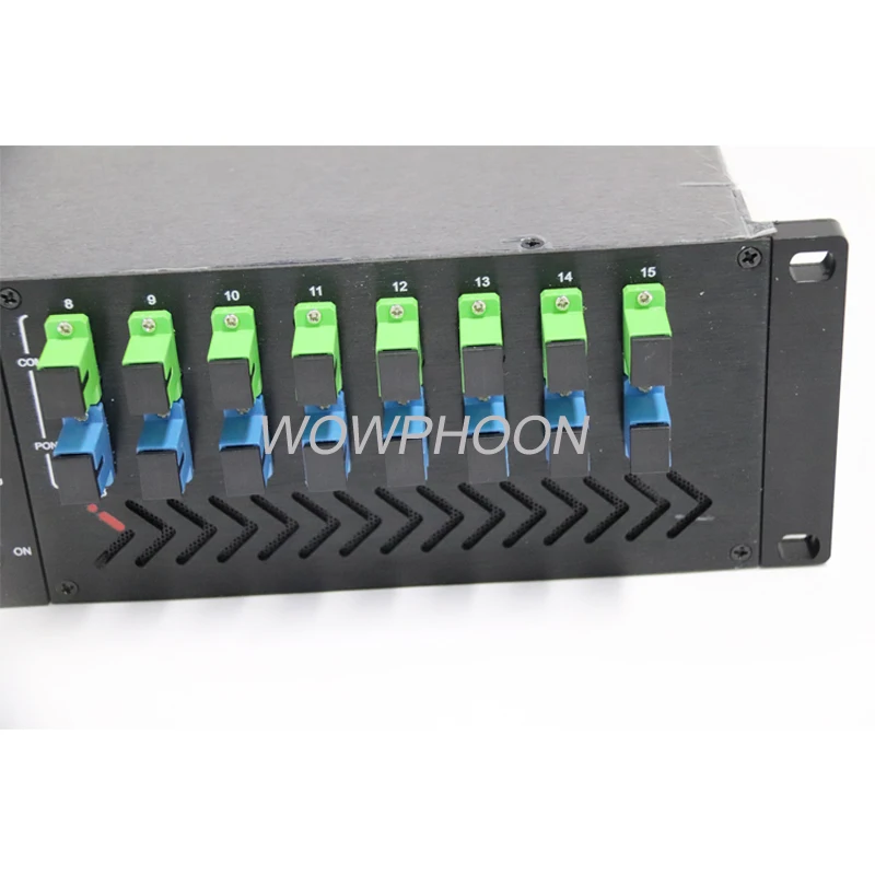 2U EDFA 16 Port 19dBm 22dBm 23dBm CATV WDM EDFA Optical Fiber Amplifier