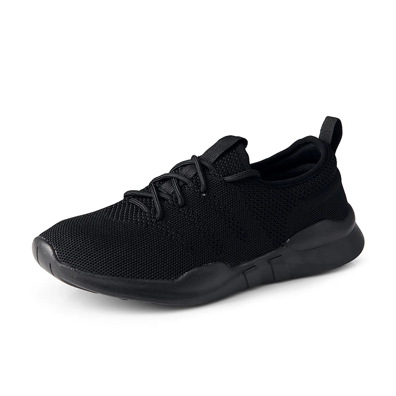 

J24 Large Size Men's Shoes Summer New Fashion Mesh Lace Flat Comfortable Pure Black Tide Ultra Light Wear Resistant Youth Men's