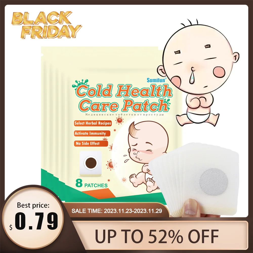 

Sumifun 8/40pcs Stop Coughing Patch Cold Medicine Treatment Cough Relief Plasters Moisten Throat for Adults Children Health Care
