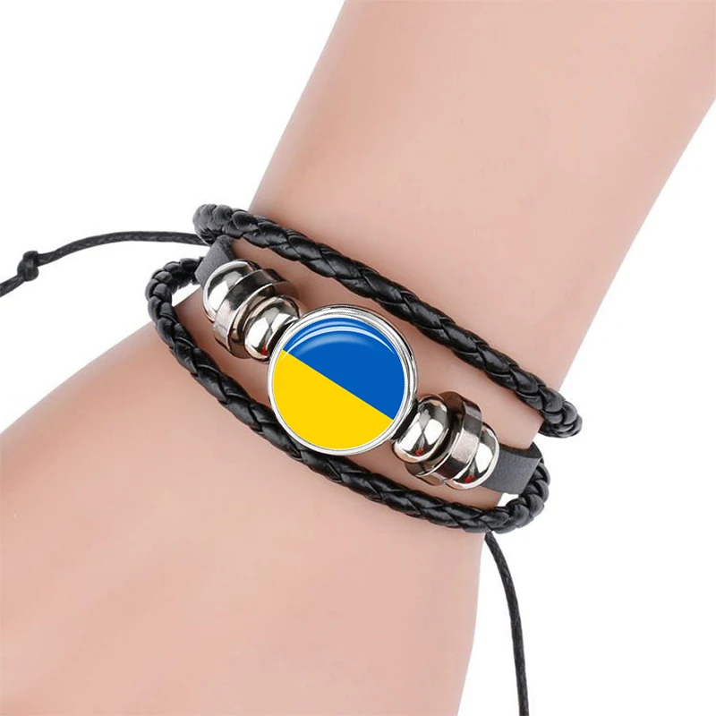 

Креативный модный браслет с изображением флага мира, украшенный драгоценными камнями, ювелирные изделия высокого качества с изображением ...