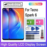 original for tecno spark 6 ke7 lcd display touch screen digitizer replacement