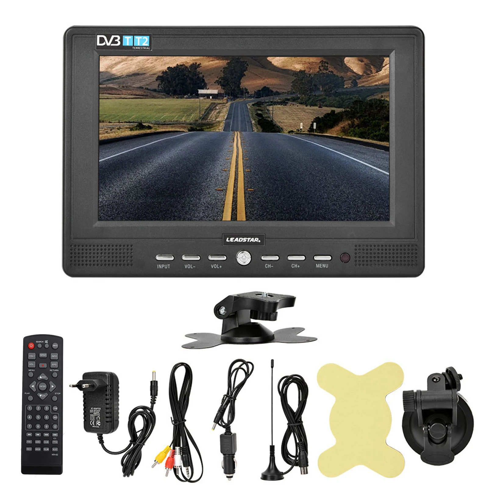 

LEADSTAR Portable 7'' 16:9 Handheld 1080P Digital TV Television Player (EU Plug)