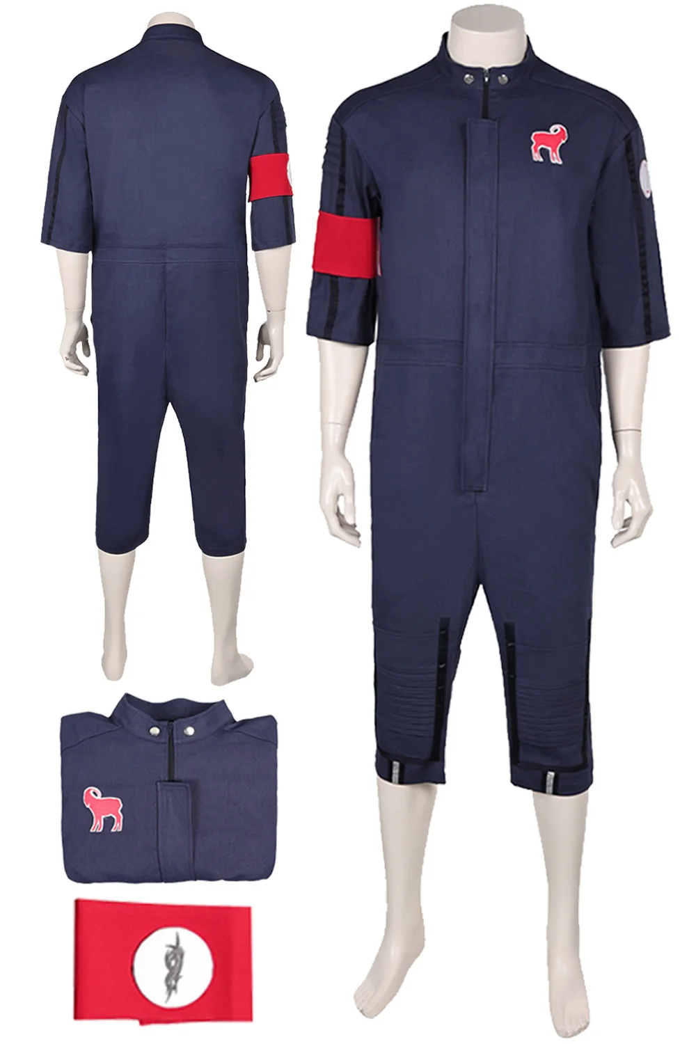 Джои Косплей Черный Джинсовый Комбинезон Фэнтезийные Наряды Группа Узел Костюм