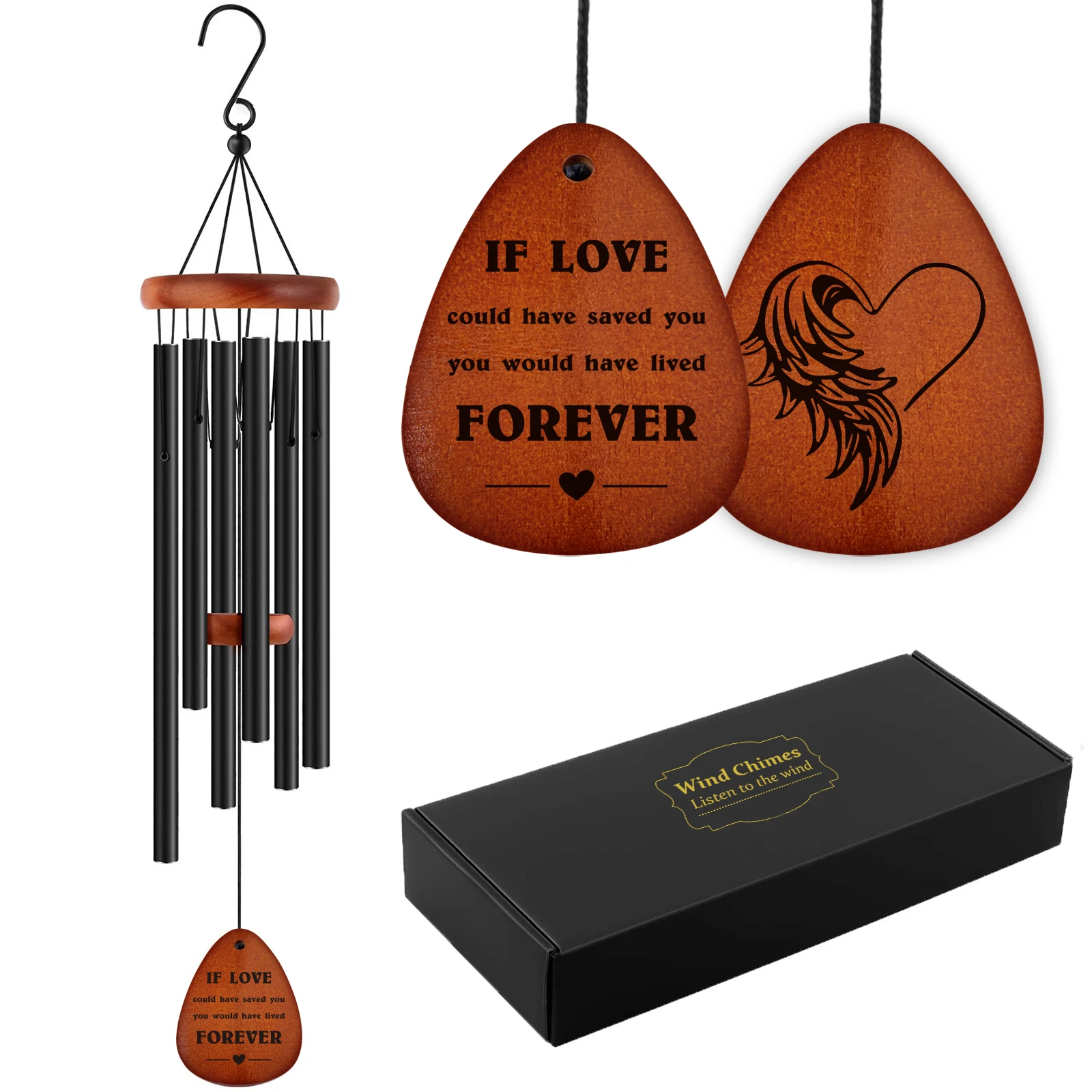 

Подвесная подвеска-колокольчик с трубками из сплава глубокий тональный сад патио спальня домашний декор колокольчик подарок на день рожде...