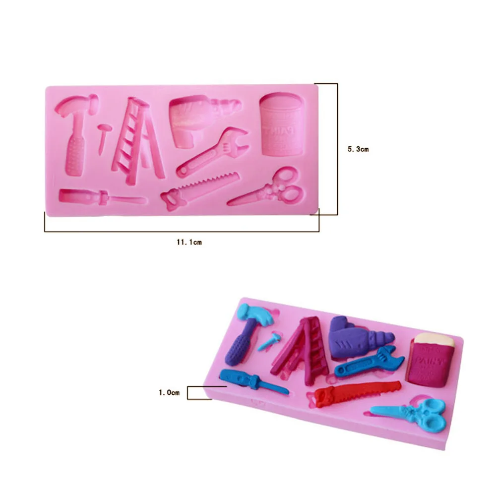 

3D Repair Tools shape Silicone Cake candy Mold Fondant Mould Pastry Cupcake Craft Cake Mold Baking Tool Kitchen Accessories