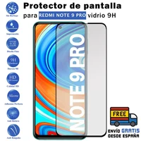 xiaomi redmi note 9 pro black tempered glass 9h screen protector for movil todotumovil
