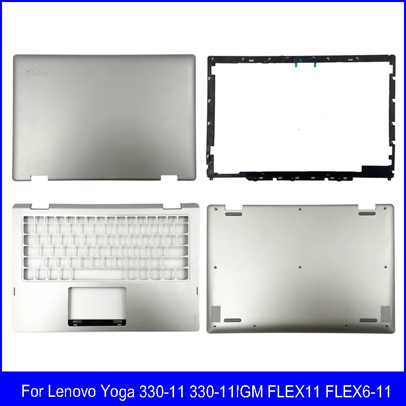 

Laptop LCD Back Cover Front Bezel Palmrest Bottom Base Top A B C D Case For Lenovo Yoga 330-11 330-11IGM FLEX11 FLEX6-11