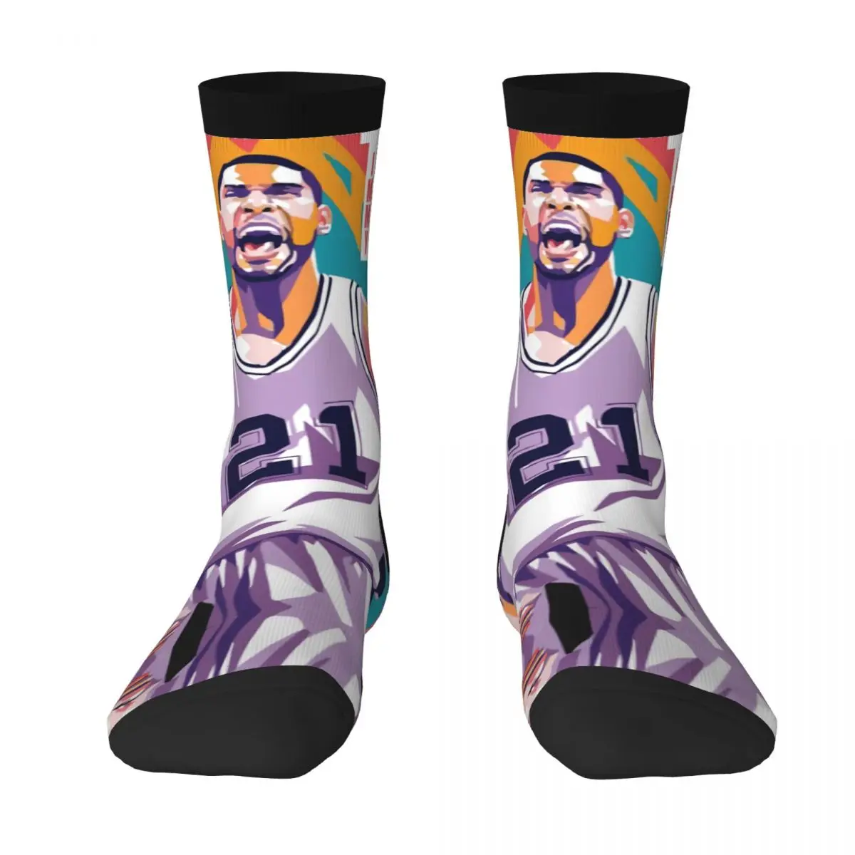 

Timss And Duncanss 2023 Basketball Stars Graphic Vintage BEST TO BUY Funny Novelty Color contrast Knapsack Compression Socks