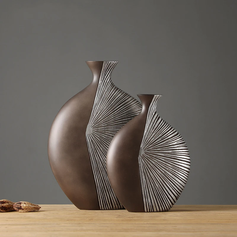 

Aesthetic Living Room Vase Luxury Art Design Novelty Nordic Vase Decoration Coffee Table Modern Florero Home Decor Supplies