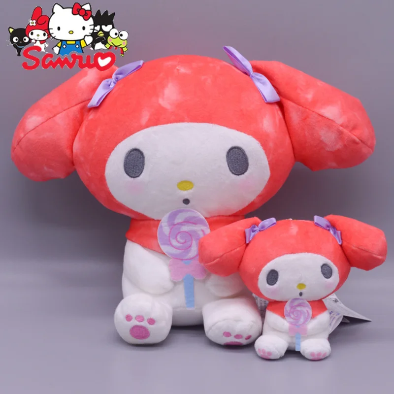 

Sanrio Melody Toy Ornament Pendant Cute Kids Doll Girls Kawaii Room Decor Children's Soft KT Cat Key Ring Birthday Gift 10cm