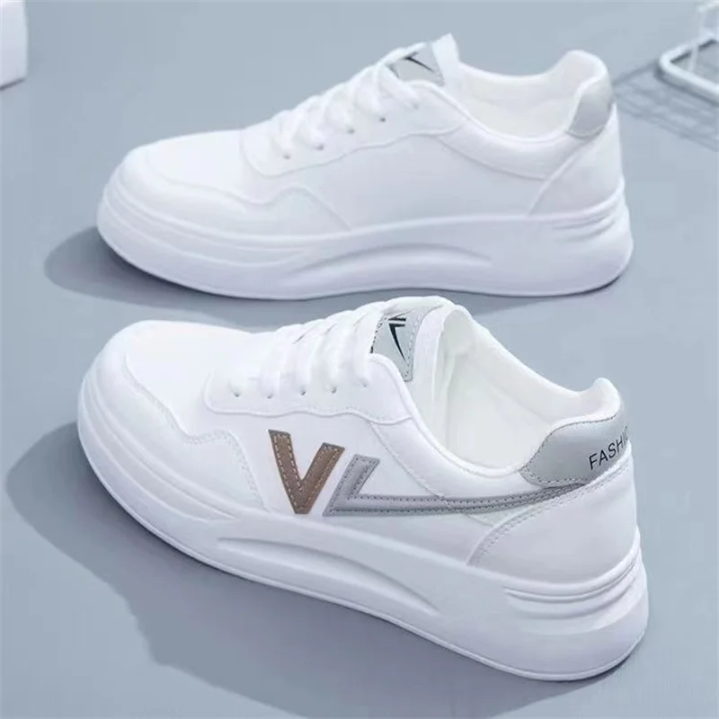 Ladies Shoes on Sale 2023 Brand New Fashion Lace-up Women's Vulcanized Shoes Summer Breathable Women Casual Sneakers Zapatillas