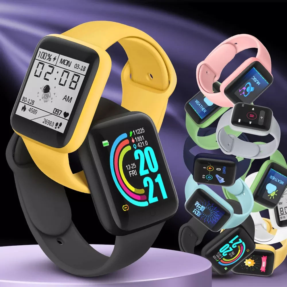 

Men's smart digital watch 1.44 inches led electronic wristwatch Bluetooth fitness wristwatch women kids hours hodinky wholes
