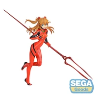 evangelion asuka long gun figure collectible model toys japanese anime figure model cute cartoon doll collections model toy gift