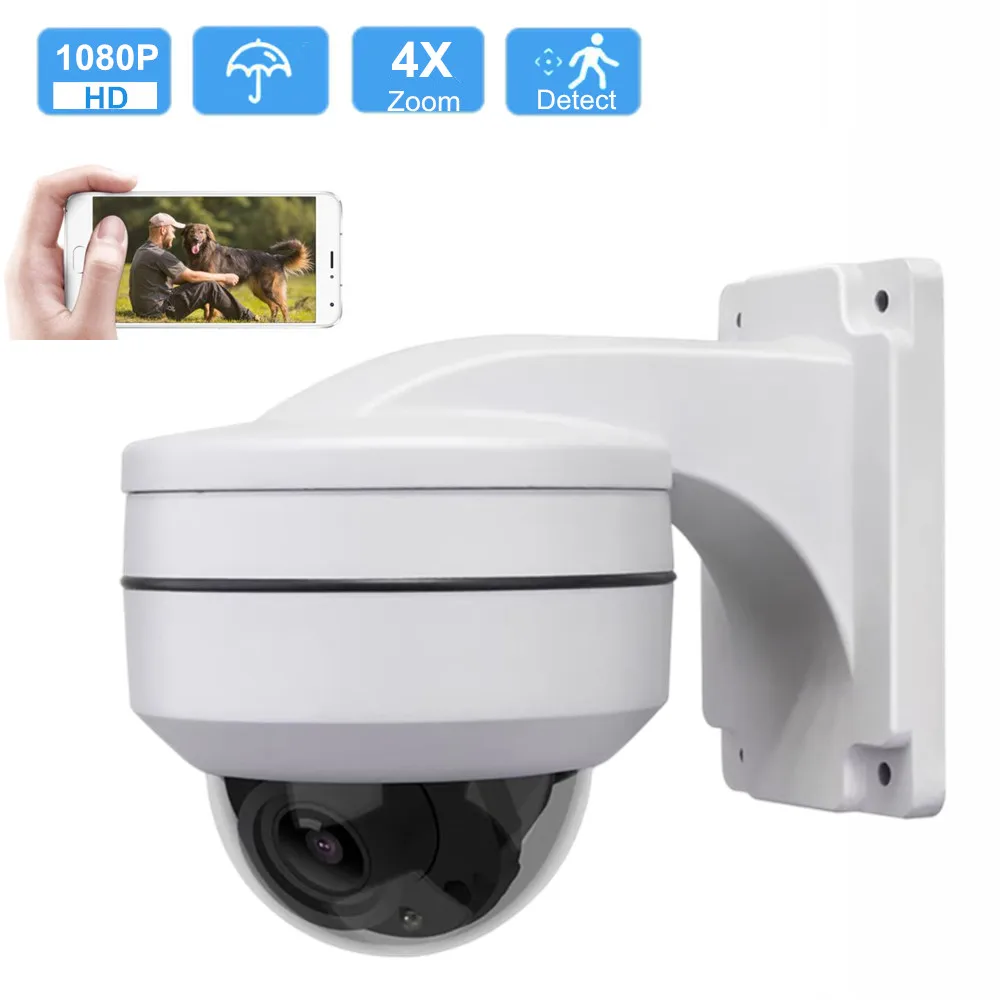 

2MP 5MP PTZ IP Camera Dome Indoor Outdoor Waterproof 4x Optical Zoom Motion Detection Metal IR P2P Home CCTV Surveillance Camera