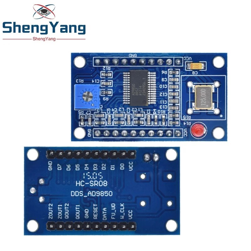 Модуль генератора сигналов DDS, макетная плата 0-70 МГц 0-40 МГц AD9850, 2 синусоидальных волны и 2 квадратных волны