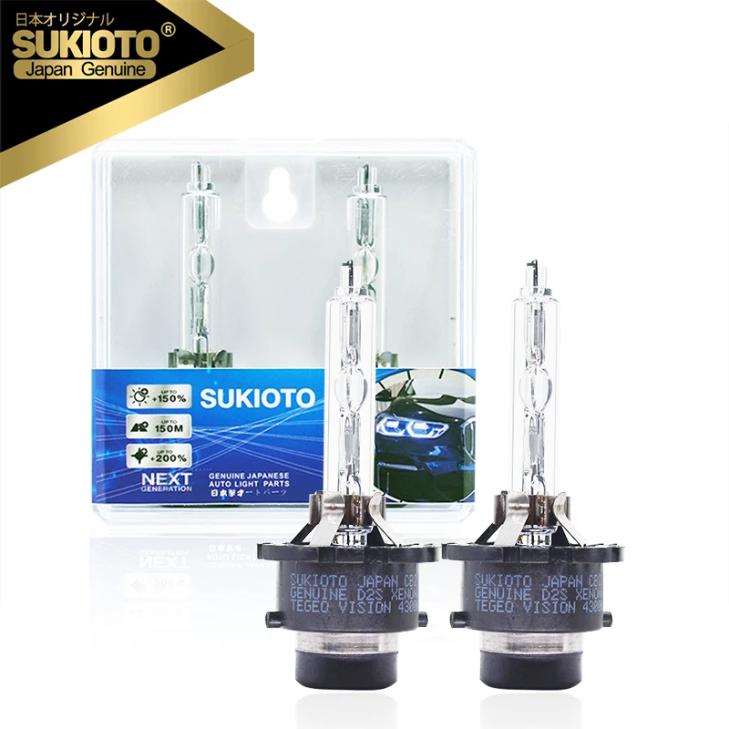 

Ксеноновая HID-лампа SUKIOTO JAPAN CBI D4S 4300K 6500K 5500K 66440 K, сменная лампа для фар 66240 CBI D2S, ксеноновые лампы, 2 шт.