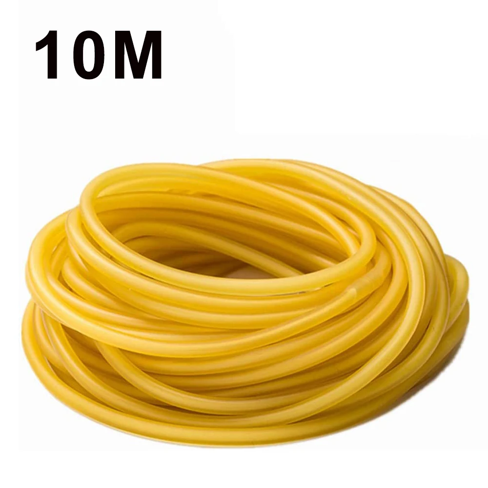 

10M Natural Latex Slingshots Rubber Tube Tubing Band for Hunting Catapult Elastic Part Fitness Bungee Equipment