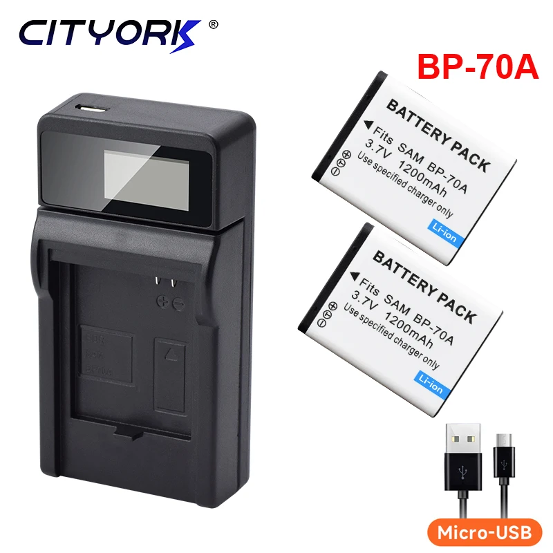 Батарея для камеры CITYORK BP70A BP-70A bp 70a для SAMSUNG PL80 PL90 PL100 PL101 PL120 PL170 PL200 PL201 SL50 SL600 SL605 SL630 ES70