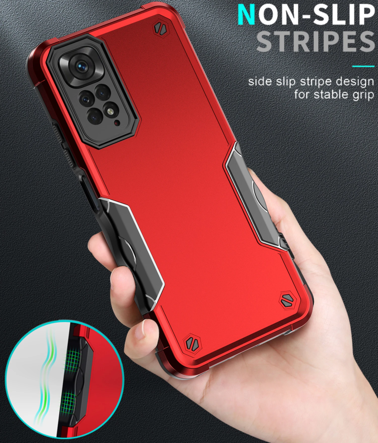 

Hard Shockproof Armor Case For Xiaomi Redmi Note 11 Pro 5G Redme Note11 4G 11S 11Pro Plus Camera Protect Phone Cover Funda Coque