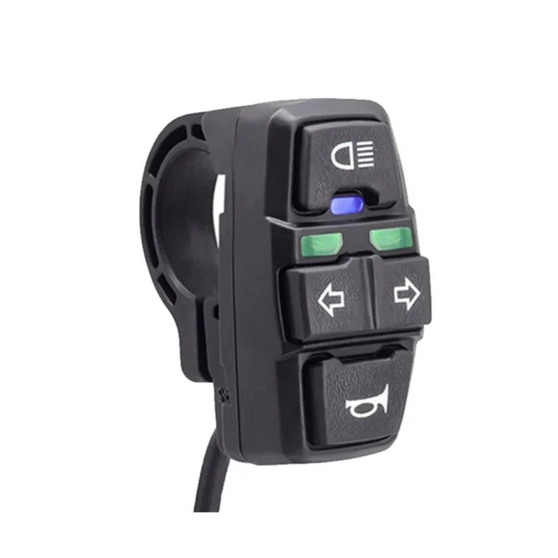 

48 В/36 В светильник ключатель света для электрического велосипеда скутера DK336 для мотоцикла кнопка поворота светильник для мотоцикла руль