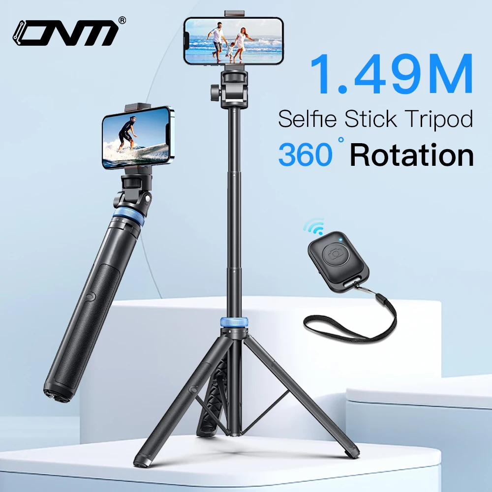 

Newest Selfie Stick Tripod With Wireless Bluetooth Remote for iPhone 14/13/12 Pro Max/Samsung/GoPro Lightweight Tripod Stand