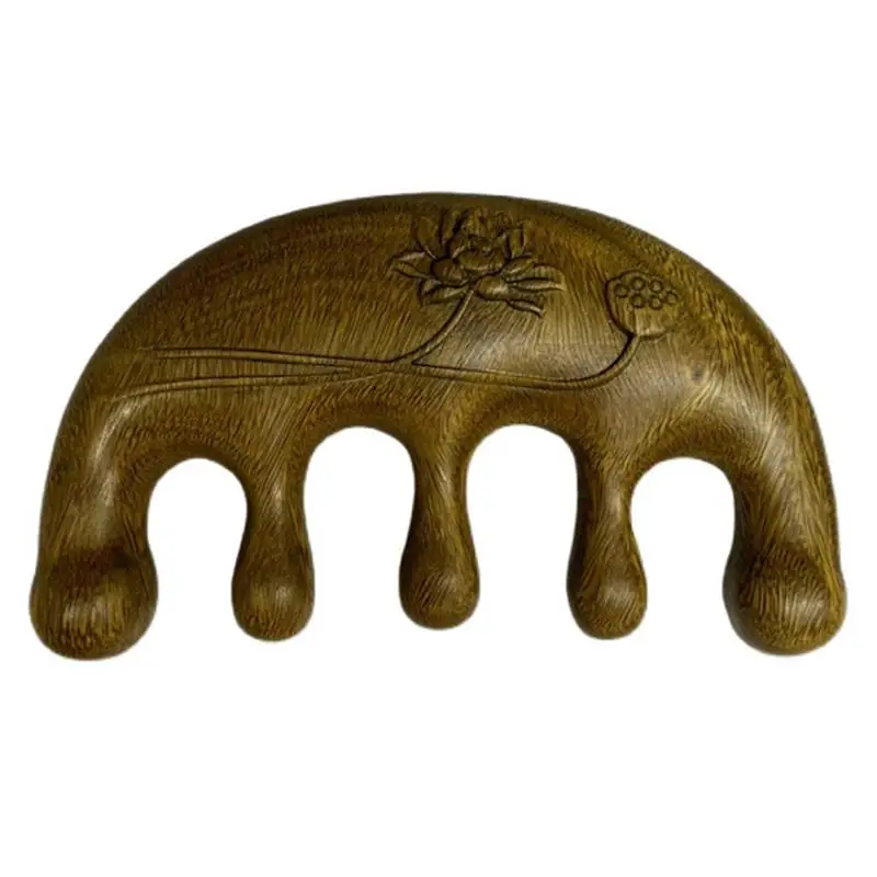 

Wide Tooth Hair Care Comb Massage Sandalwood Detangle Comb Anti-static Comb