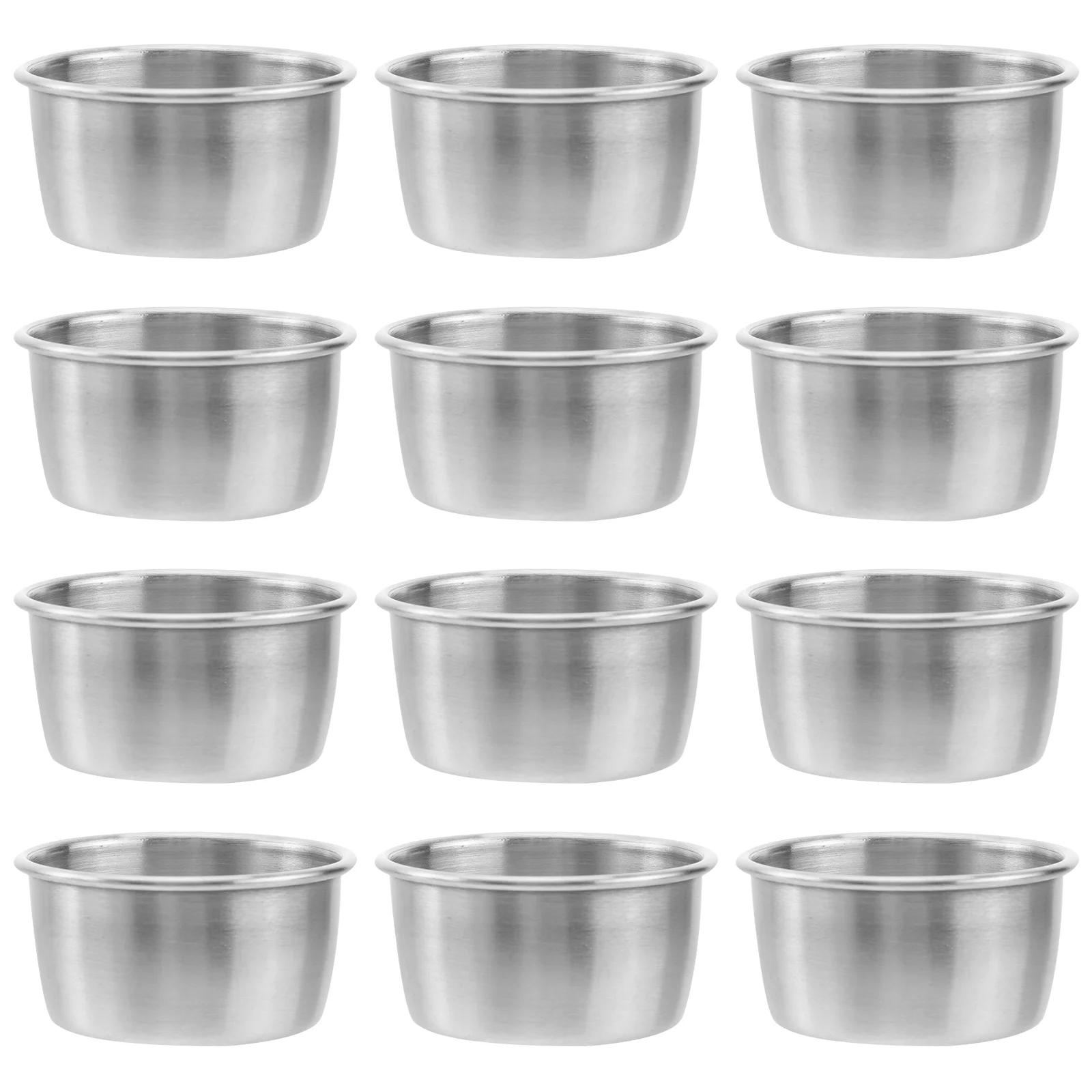 

Sauce Cups Dipping Bowls Condiment Stainless Steel Container Dish Cup Bowl Dishes Mini Smallsoy Metal Ramekins Appetizer Portion