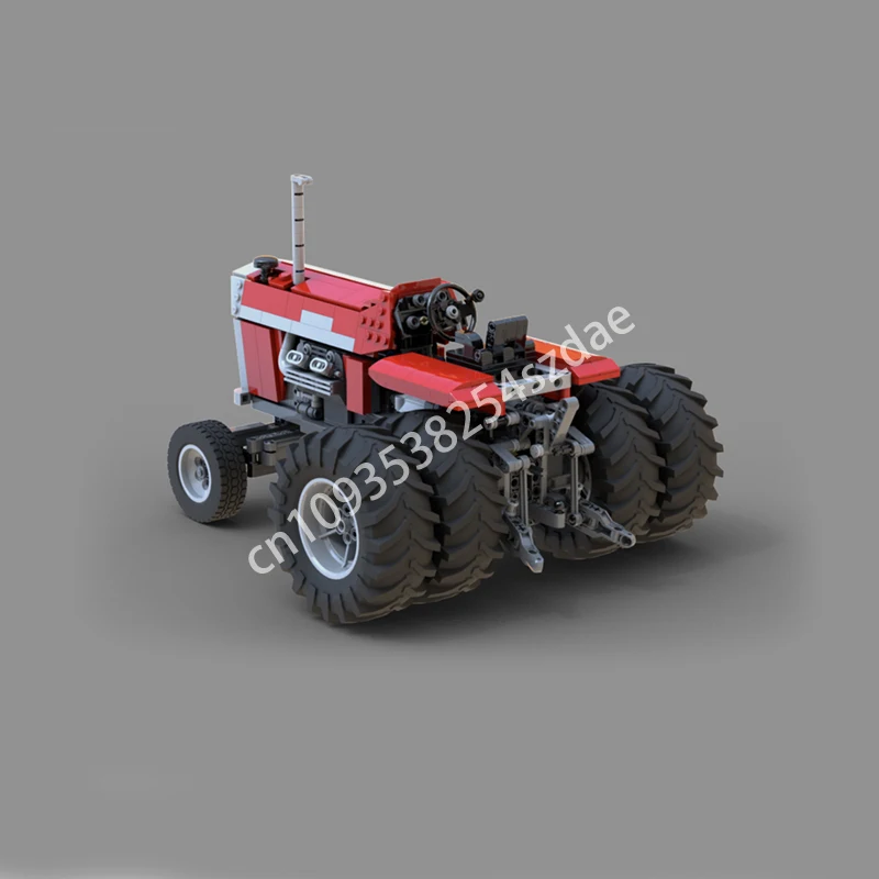 981 шт. MOC Traffic RC Massey Ferguson 1155 V8 Технология Модель Строительные блоки Укладка