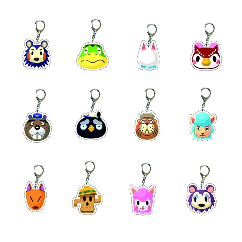 

Animal Crossing: New Horizons Acrylic Keychain Keyrings Women Men Fans Cosplay