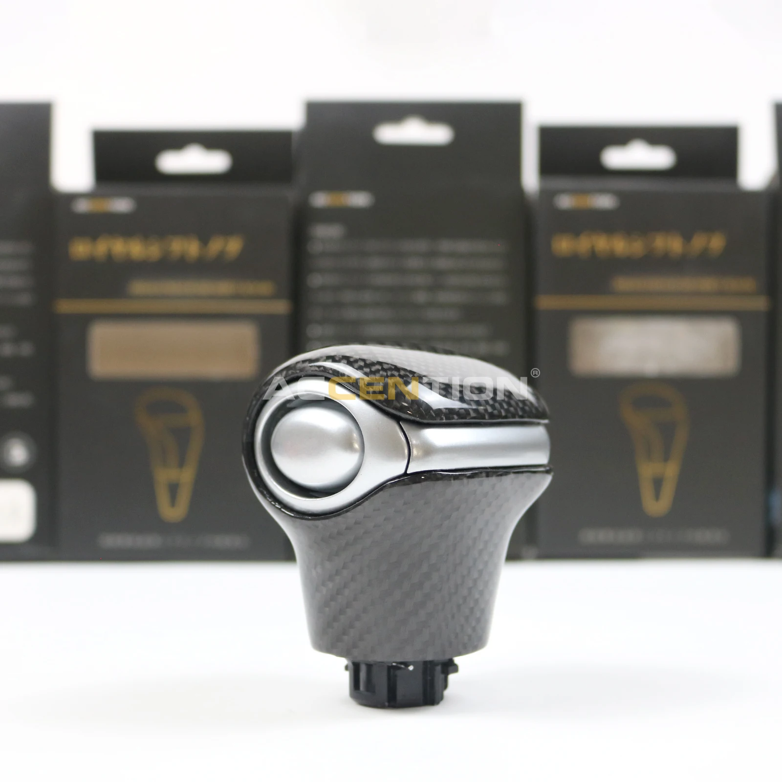 Черная ручка переключения передач из углеродного волокна для Toyota Sienna 2021 2022 2023 2024