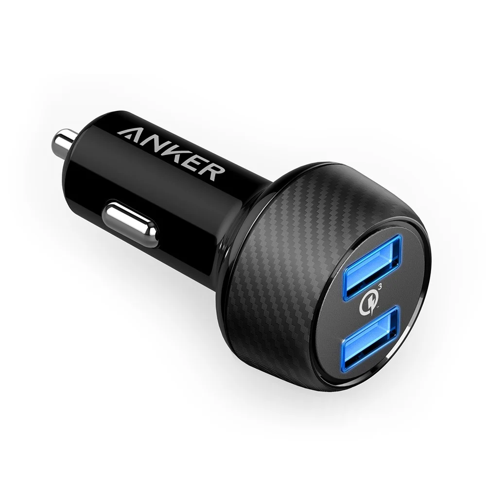 

Anker PowerDrive Speed 2 39W Dual USB Car Charger,Quick Charge 3.0 for Galaxy,PowerIQ for iPhone 11/Xs/XS Max/XR/X/8 more