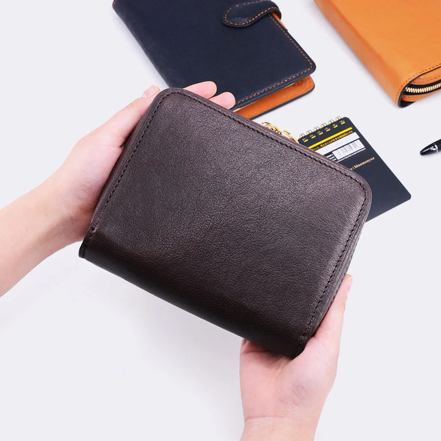 Extreme High-end Real Imported Leather Pen Bag Large Capacity High-quality Minority Simple Pen Storage Case
