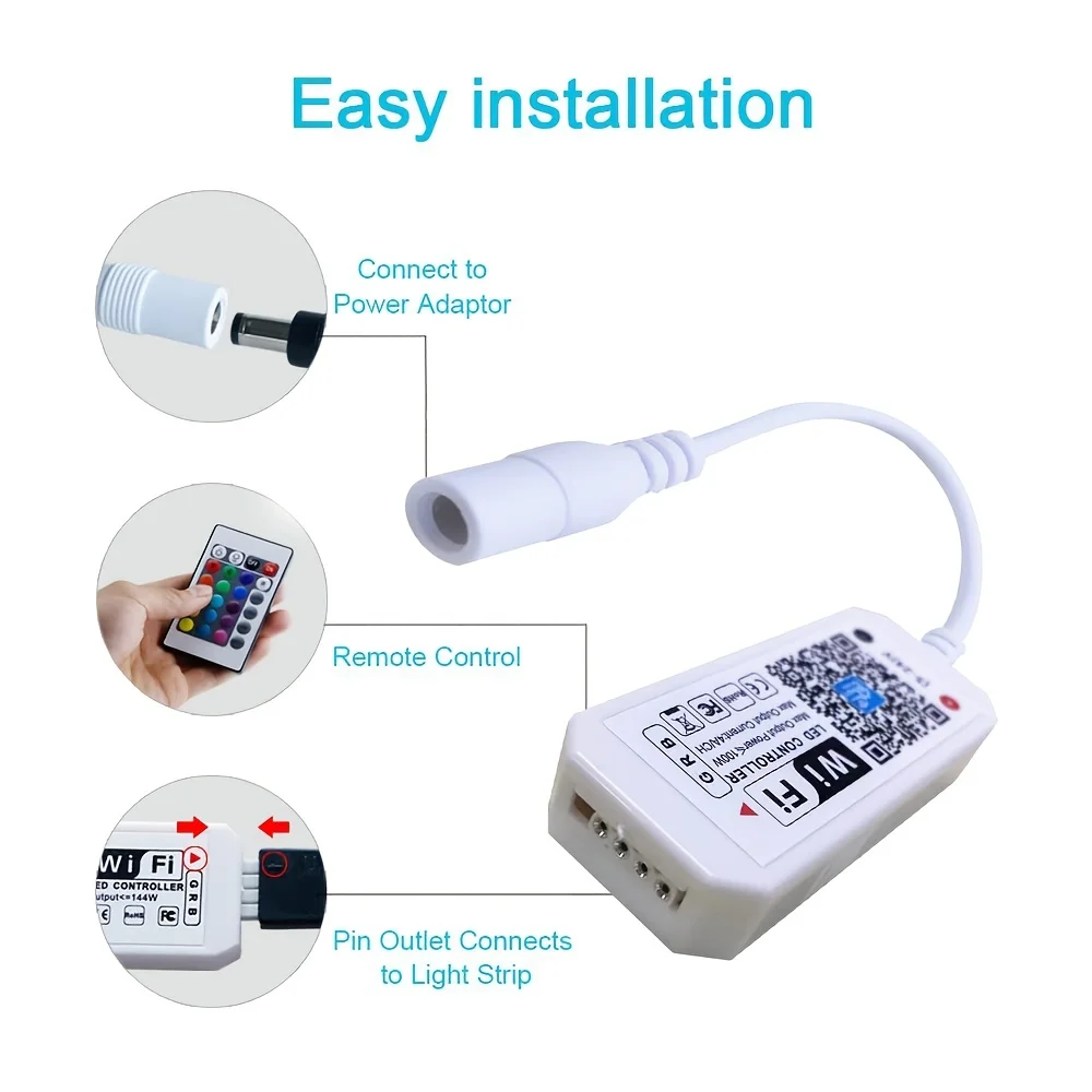 Умный Беспроводной Светодиодный Контроллер Wi-fi Совместимый С Alexa Google Home