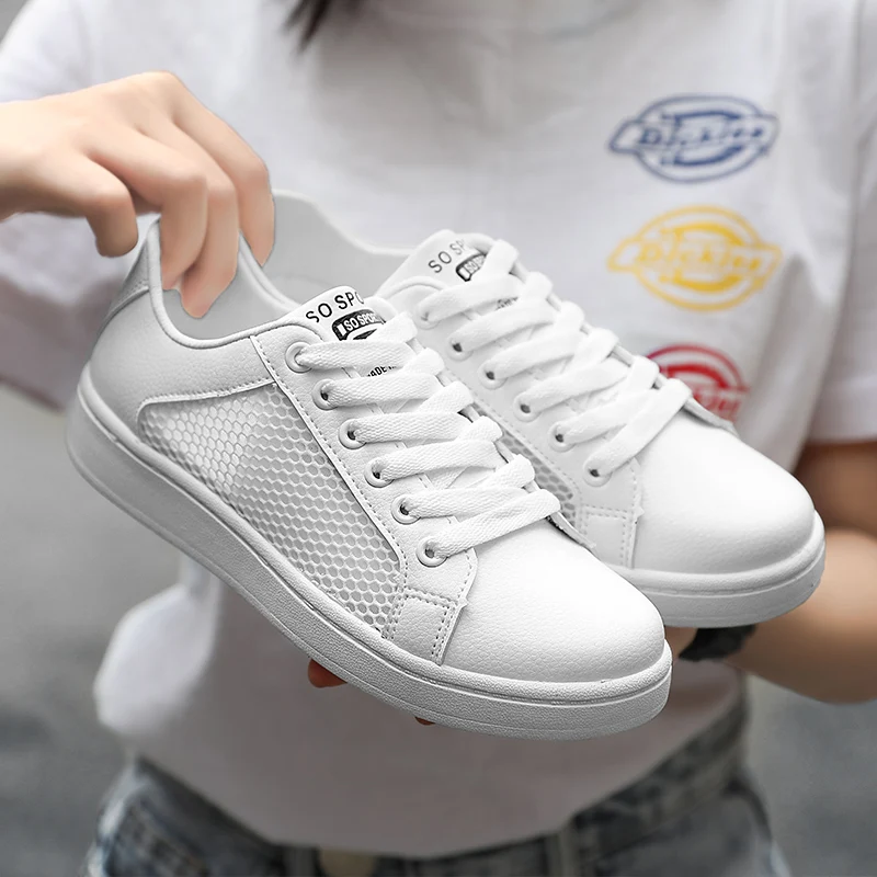 

Men's Shoes Summer 2022 New Punching Breathable Mesh Small White Shoes Men's Trendy Sneakers Men's Korean Fashion Casual Shoes