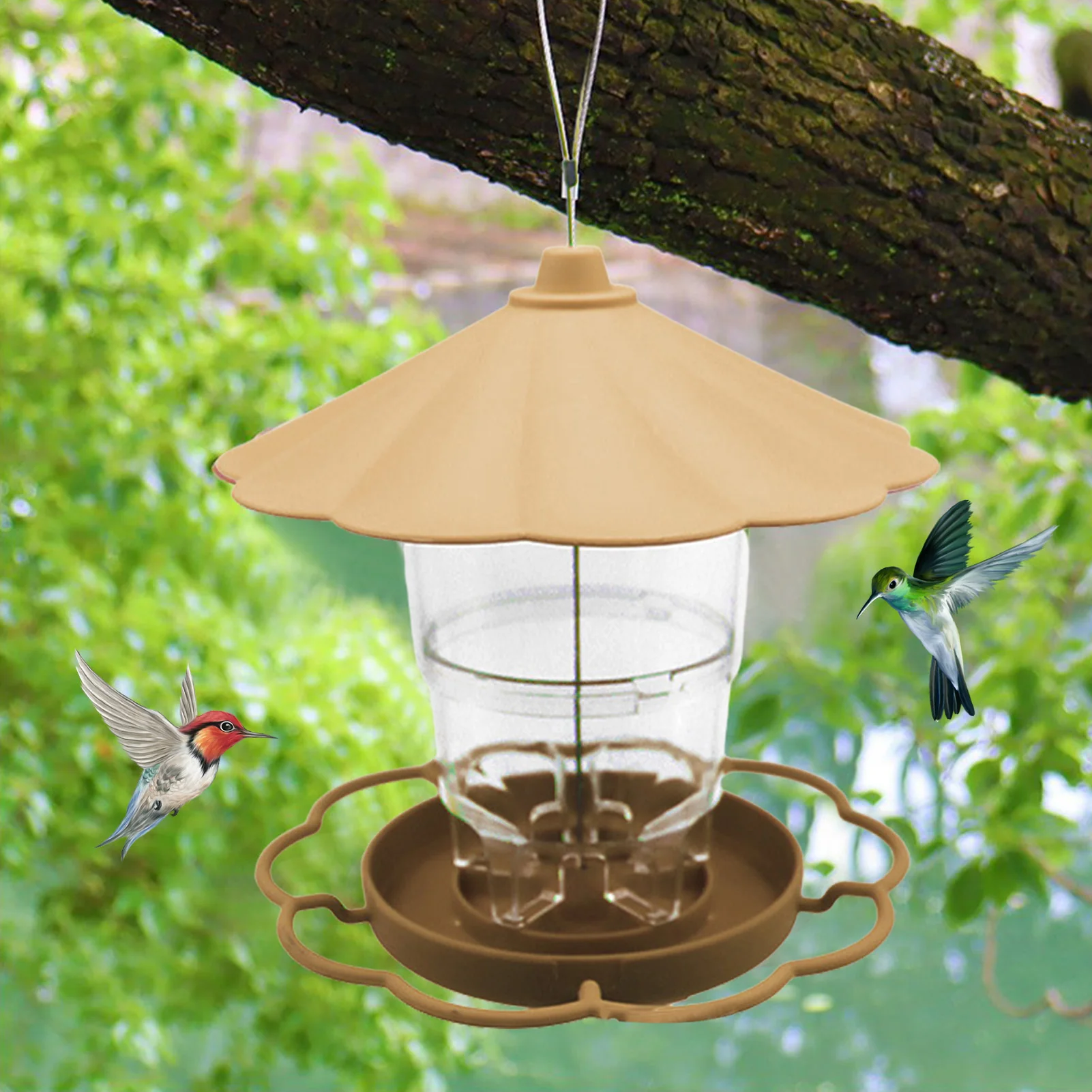 

Автоматическая кормушка для птиц садовая кормушка уличная кормушка для диких птиц с орнаментом