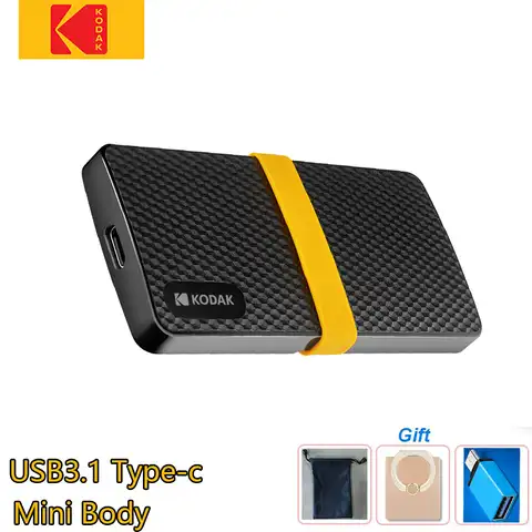Внешний жесткий диск Kodak USB3.1, USB Type-c, 512 ГБ, 256 ГБ