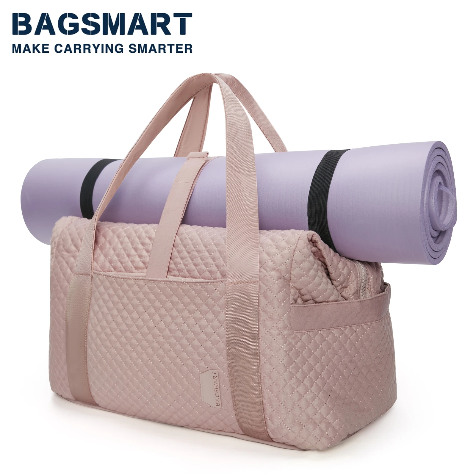 BAGSMART Women's Yoga Sports Handbag Large Capacity Casual Luggage Duffle Bag Ladies Fashion Totes Shoulder Travel Bags Female