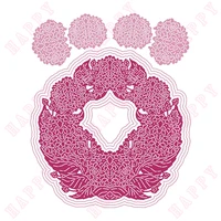 new arrival beautiful wreath metal cutting dies scrapbook diary paper photo decoration embossing template diy greet card moulds