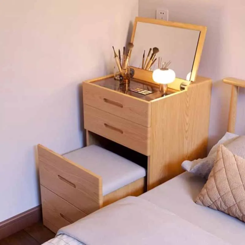 

Woman Luxury Dressing Table Nordic Makeup Fashion Multifunction Comfortable Dressing Table Stool Design Penteadeira Furnitures