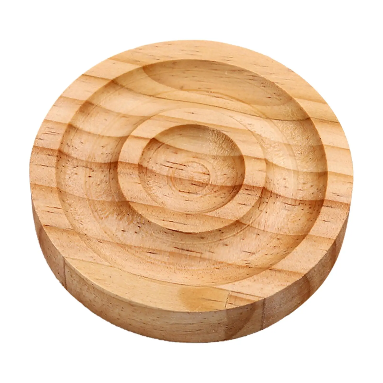 

Round Bracelet Bangle Display Tray Stand Bamboo for Store Dresser Shop