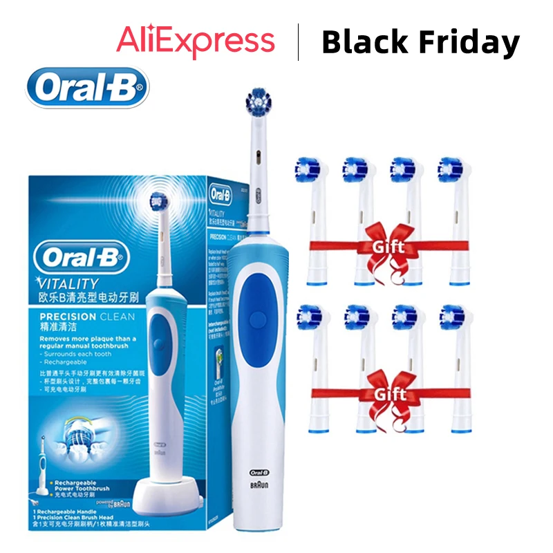 Oral B Electric Toothbrush Adult Rotation Clean Teeth Charging Tooth Brush 3D Whiten Teeth Oral Care Brush With Gift Brush Heads