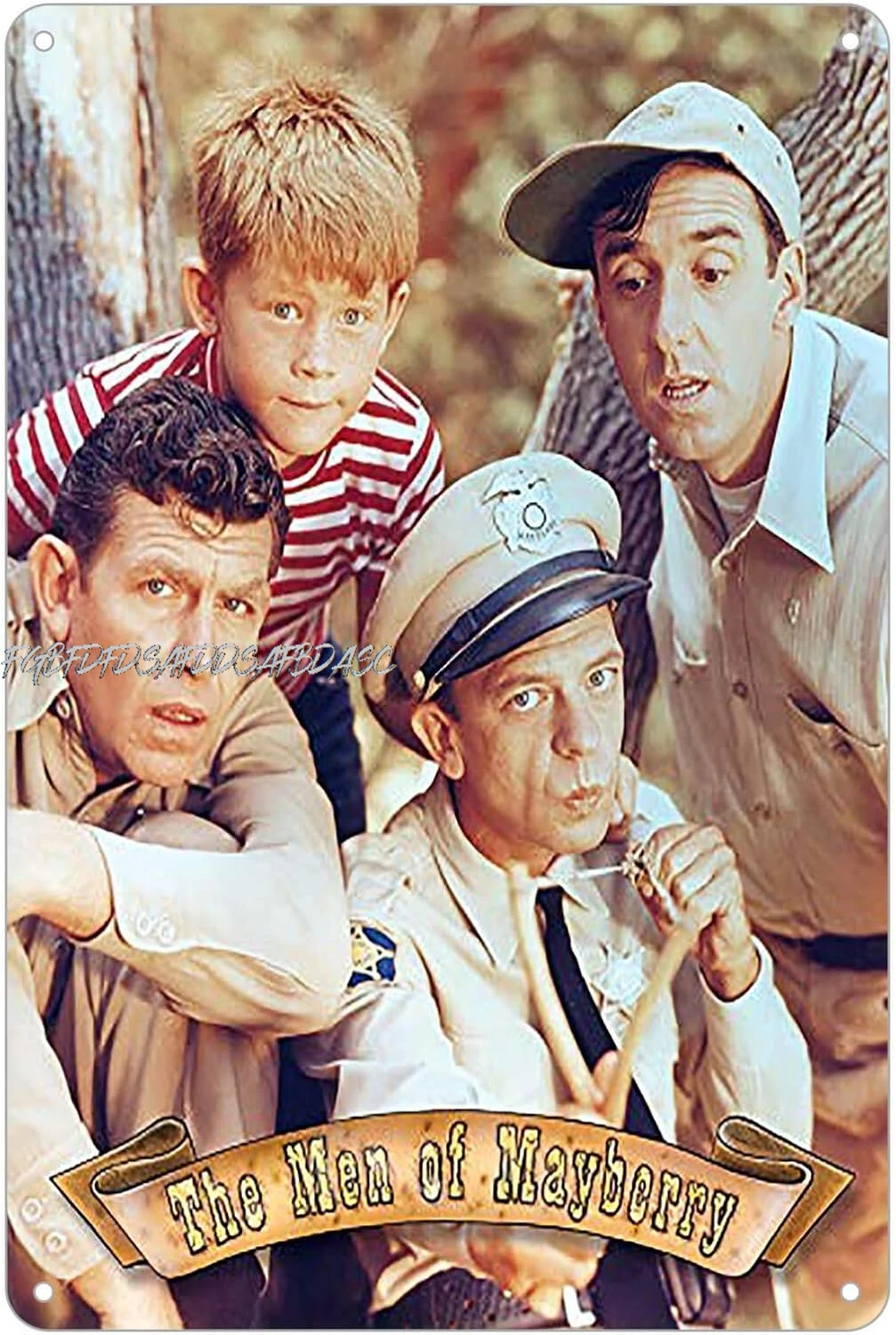 Энди Гриффит Show Men of Mayberry Cast Ретро Классический ТВ Настенный Декор Металлическая