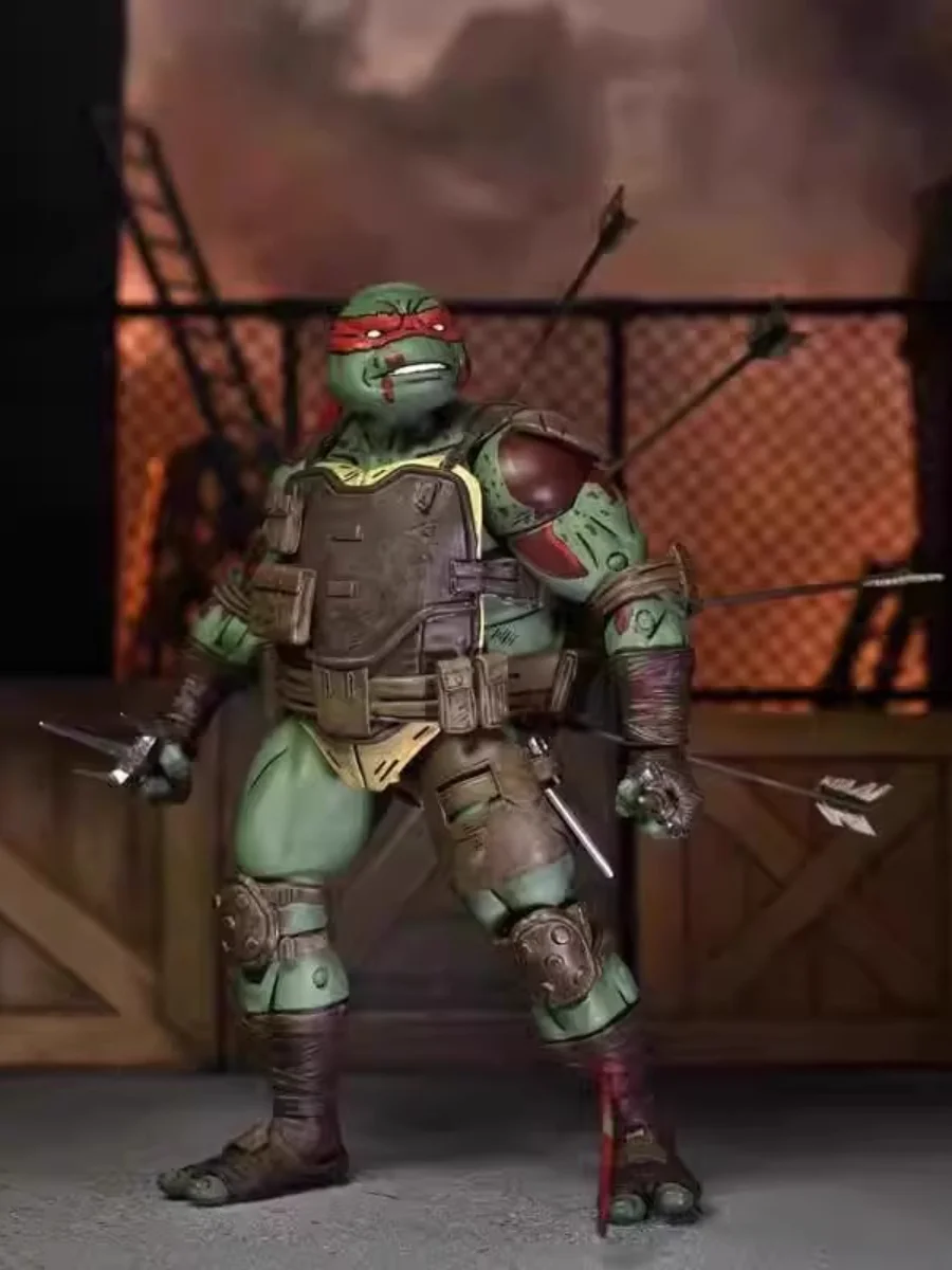 18 см Neca Teenage Mutant Ninja Turtles Tmnt Raphael Raph Аниме Игровая Фигурка Подвижная Шарнирная Кукла