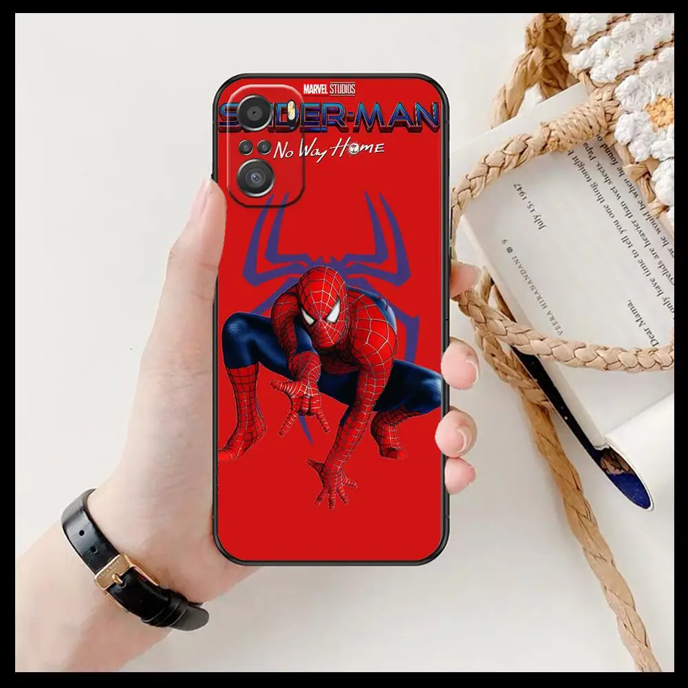Фото Чехол для телефона с изображением Человека-паука 2022 для xiaomi redmi 11 Lite pro Ultra 10 9 8 MIX 4 FOLD 10T, Черный силиконовый чехол №3