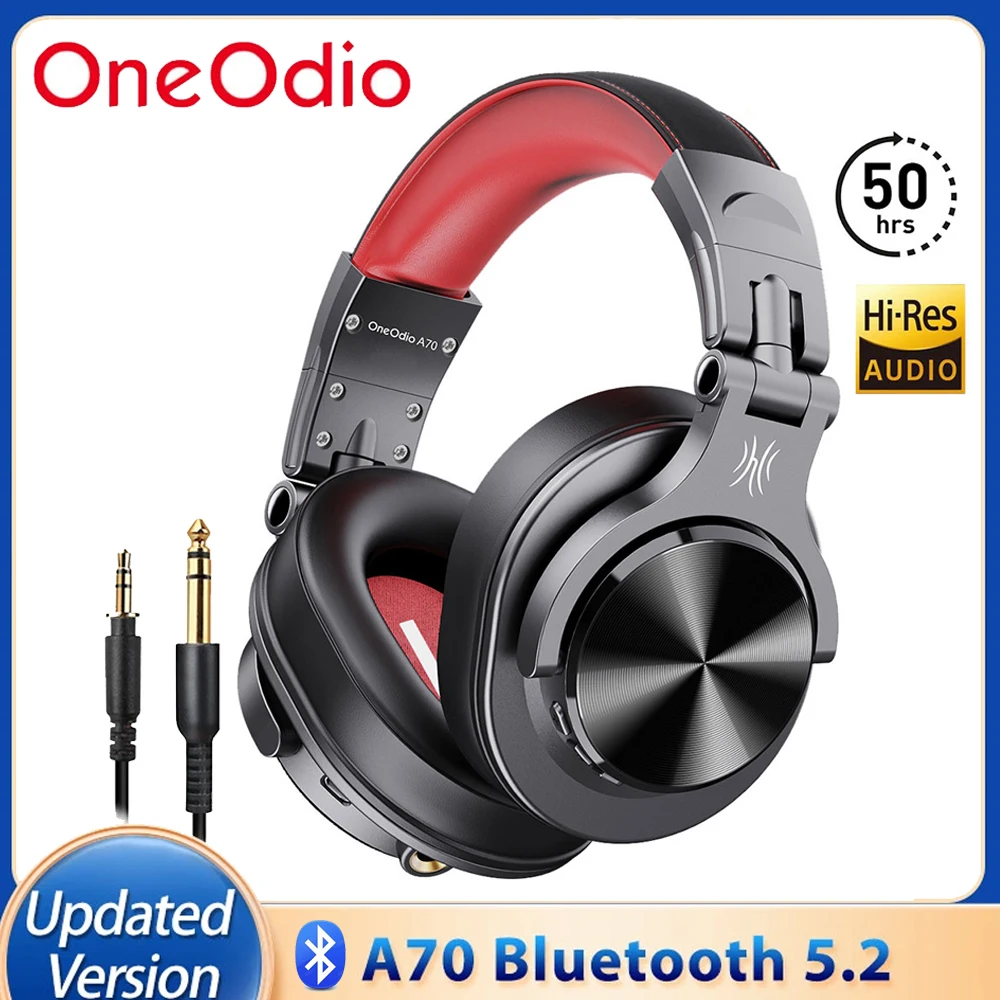 Oneodio Bluetooth 5.2 Wireless Earphones Wired Professional DJ Studio Headphones Portable Headset For Recording Monitor Music