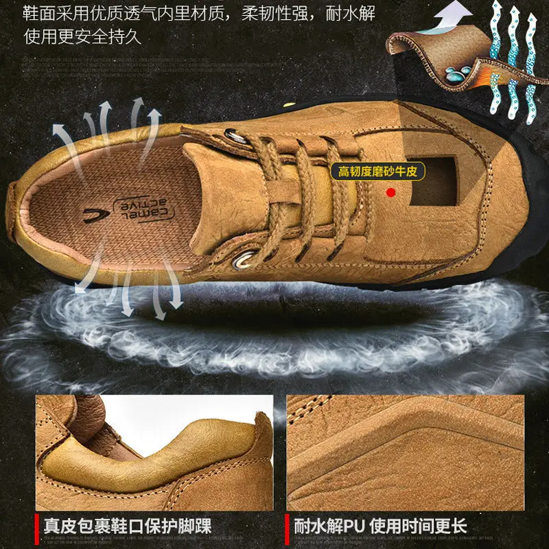 Мужская обувь Camel Active новая весенняя уличная повседневная из натуральной кожи