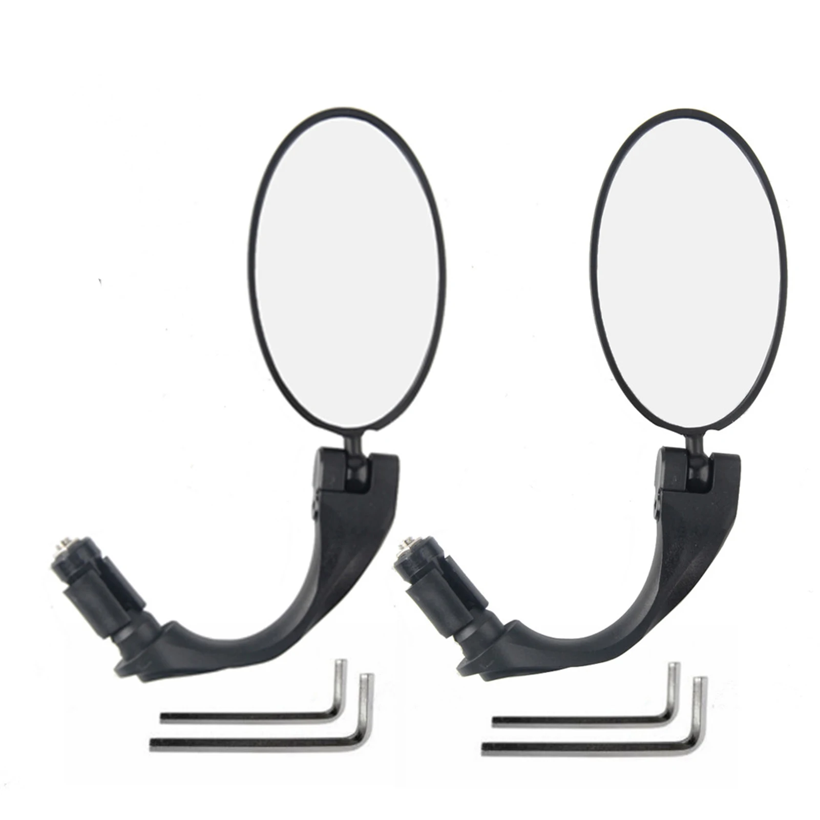 

Bike Mirror Bicycle Rear View Mirrors 360Rotatable Wide Angle Bar End Scratch Resistant Glass Lens Mirror For Mountain Bikes