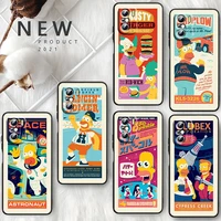 Hot Cartoon Cute Simpsons For Xiaomi Redmi K30 K30S 10T Lite Pro Poco NFC Pro Black Phone Case