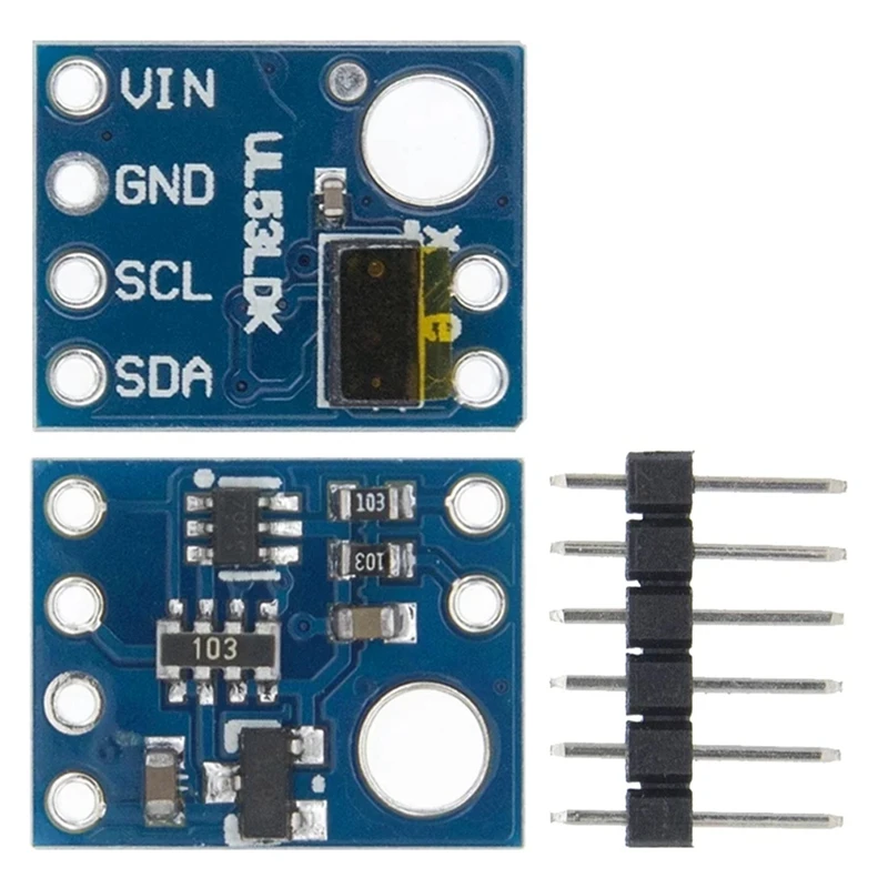 VL53L0X Time-Of-Flight (Tof) Ranging Sensor Breakout 940Nm GY-VL53L0X V1/V2 Distance Module I2C IIC GY-530 3.3V/5V