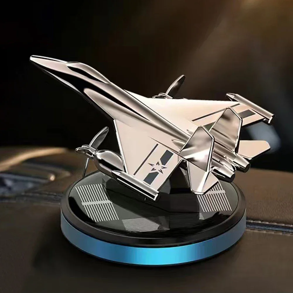 Освежитель воздуха на солнечной батарее для автомобиля, вращающийся ароматизатор для самолета, ароматерапия, автомобильный диффузор, долговечный аромат, украшения салона автомобиля